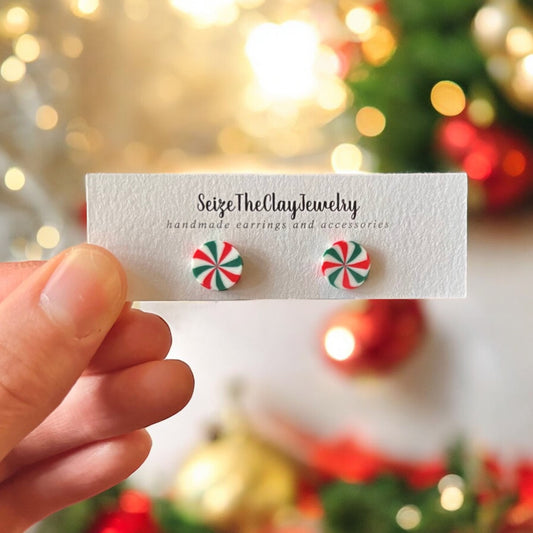 Peppermint Stud Earrings