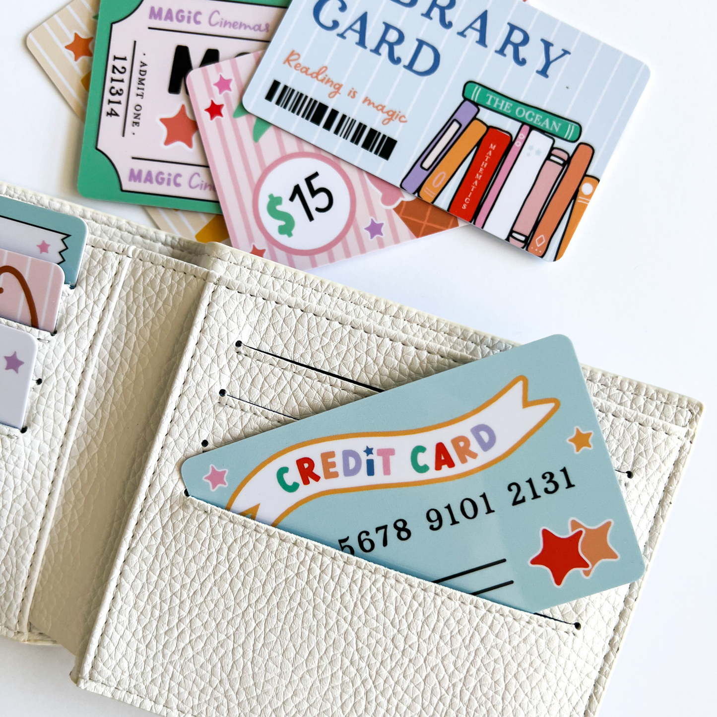 Pretend Play Wallet + Credit Card Set